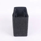 Dark Grey Multi-Pocket Felt Handbag Organizer