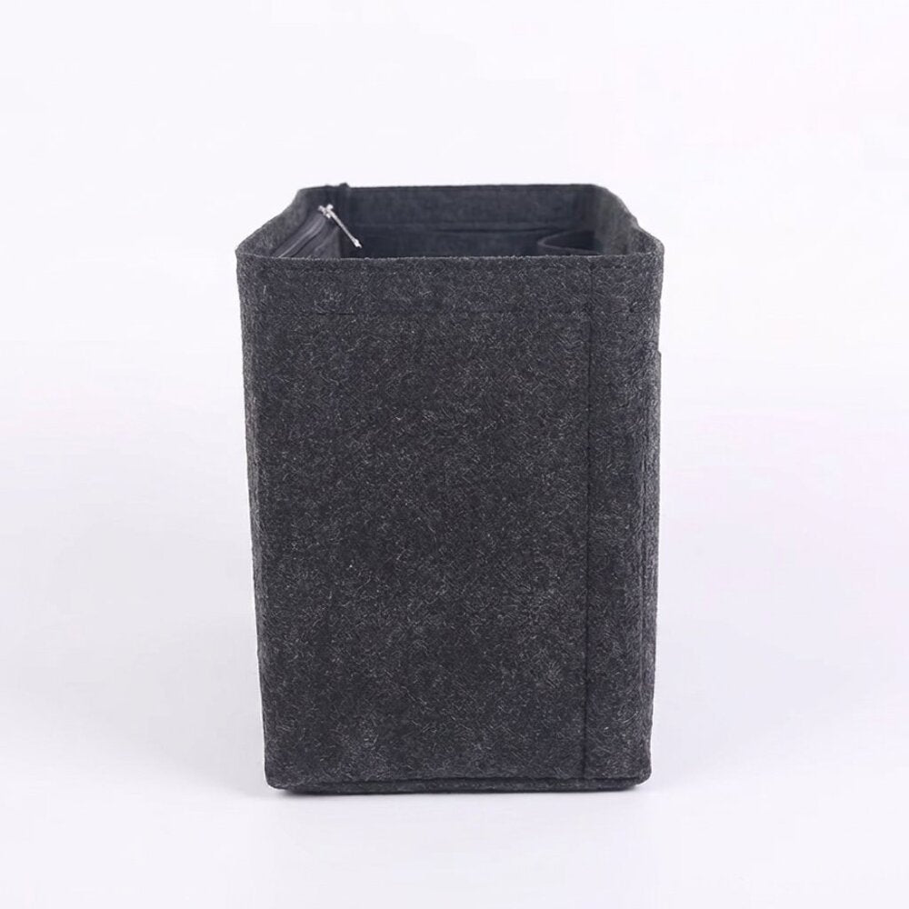 Dark Grey Multi-Pocket Felt Handbag Organizer