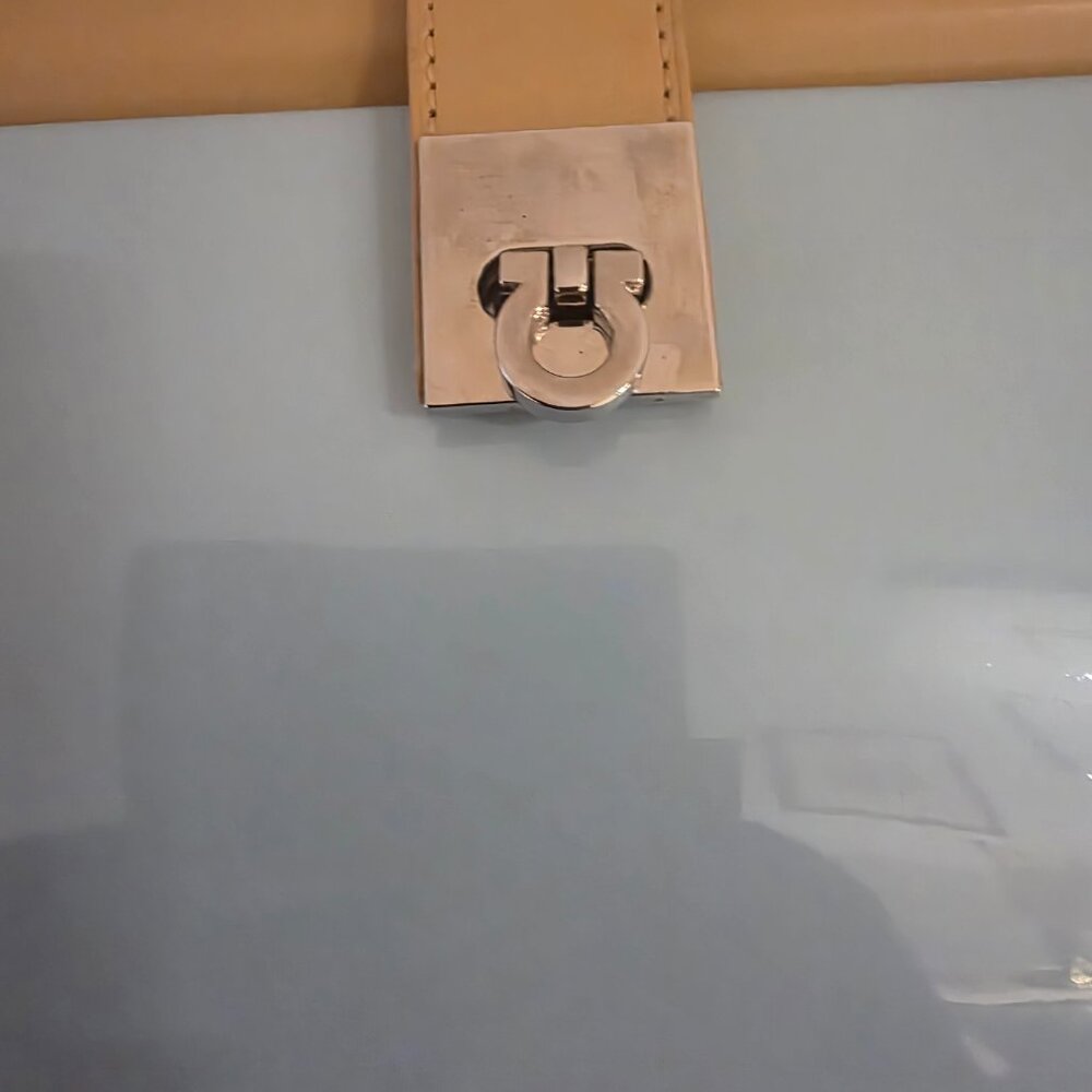 Two-Tone Patent Leather Shoulder Bag Handbag