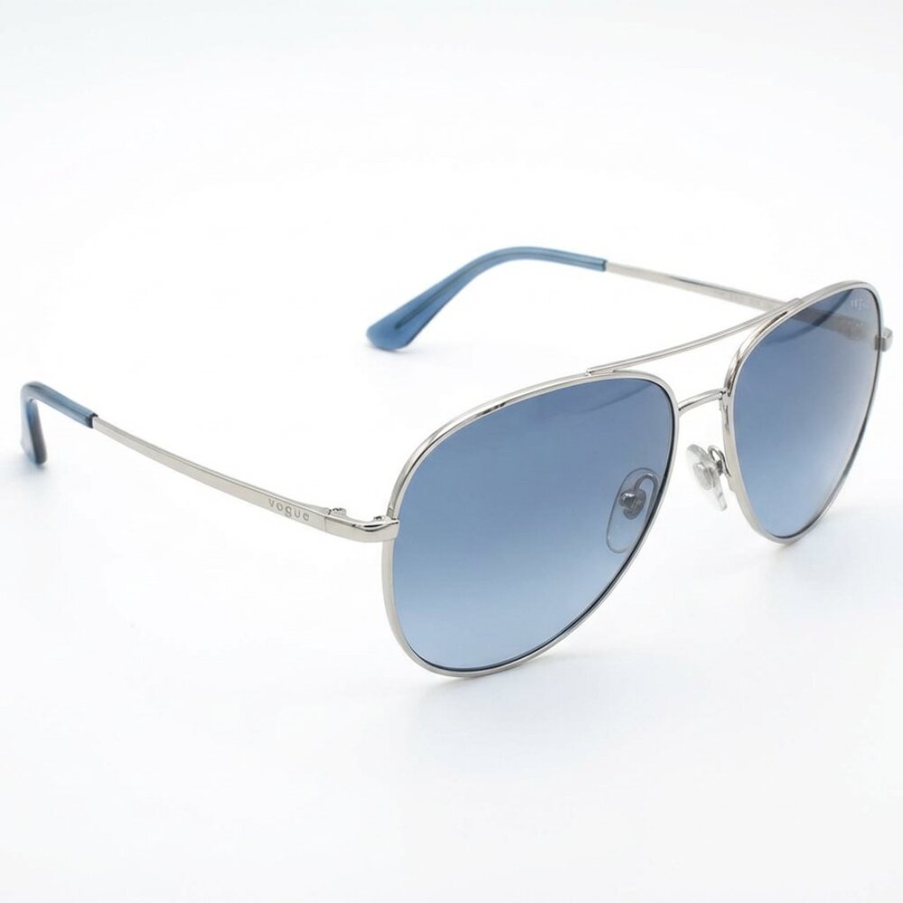 Vogue Gold-Grey Aviator Sunglasses