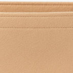 Beige Multi-Pocket Felt Handbag Organizer