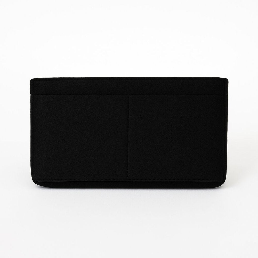 Black Multi-Pocket Felt Handbag Organizer