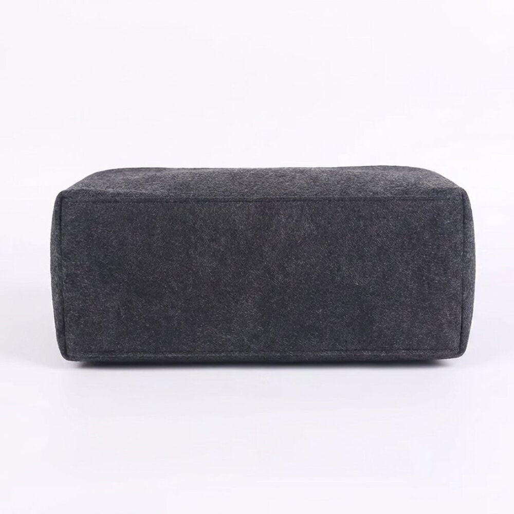 Dark Grey Multi-Pocket Felt Handbag Organizer
