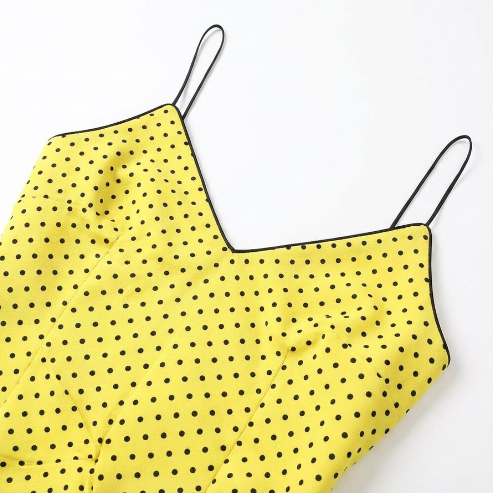 Black Halo Bowery Polka Dot Dress