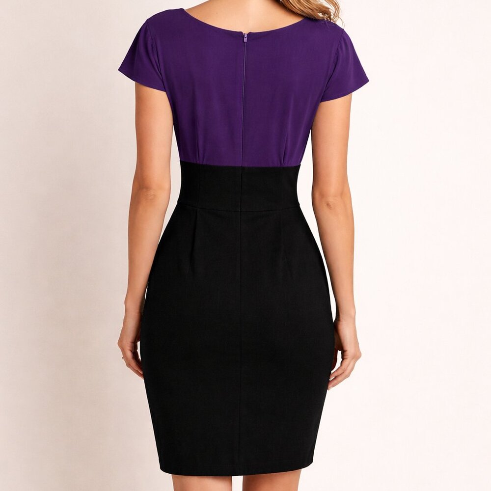 le chateau purple dress Le chateau size 14 eggplant D11132 -527 sequins dress new with tags