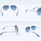 Vogue Gold-Grey Aviator Sunglasses