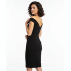 Maggy London Black V-Neck Sleeveless Sheath Dress