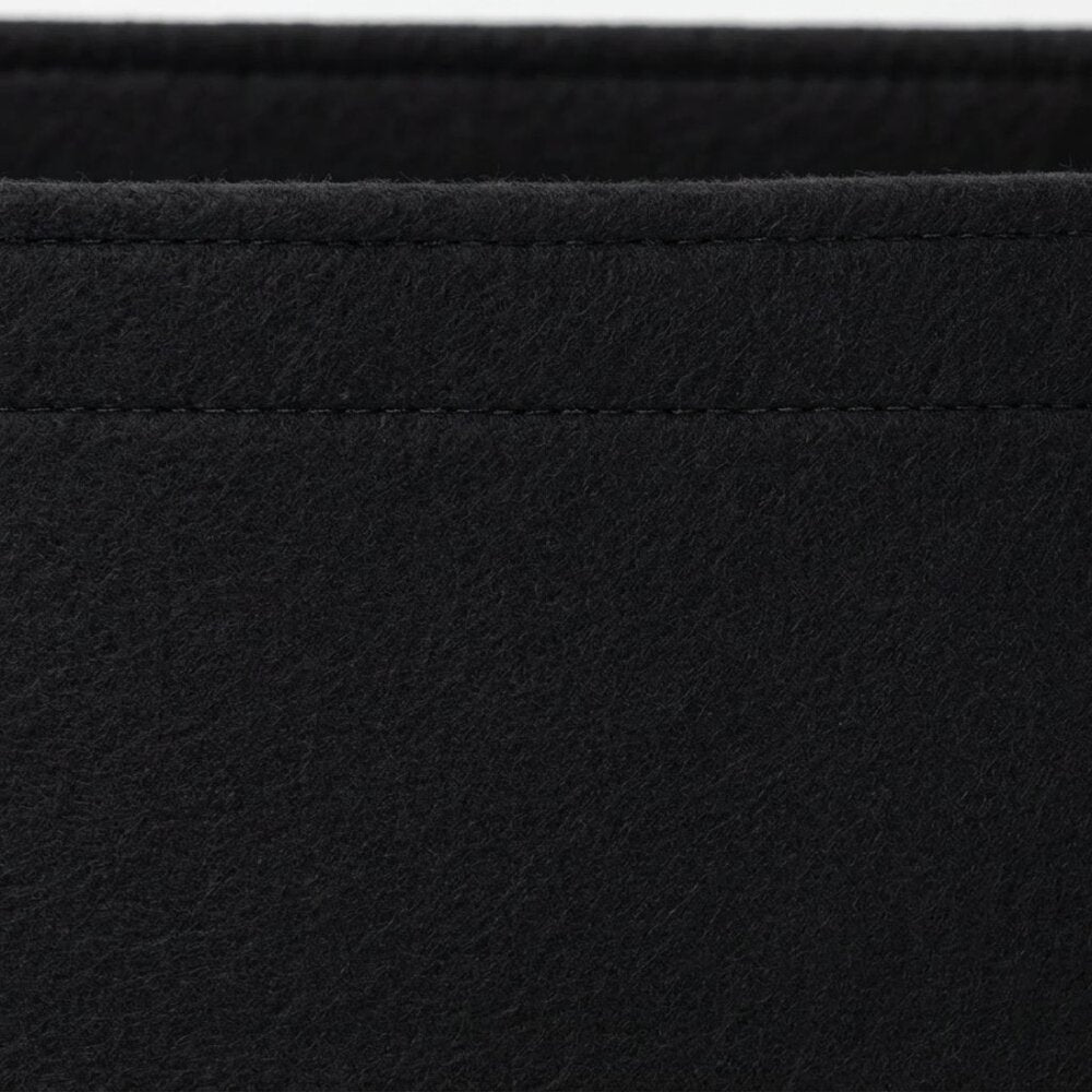 Black Multi-Pocket Felt Handbag Organizer