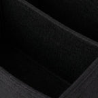 Black Multi-Pocket Felt Handbag Organizer