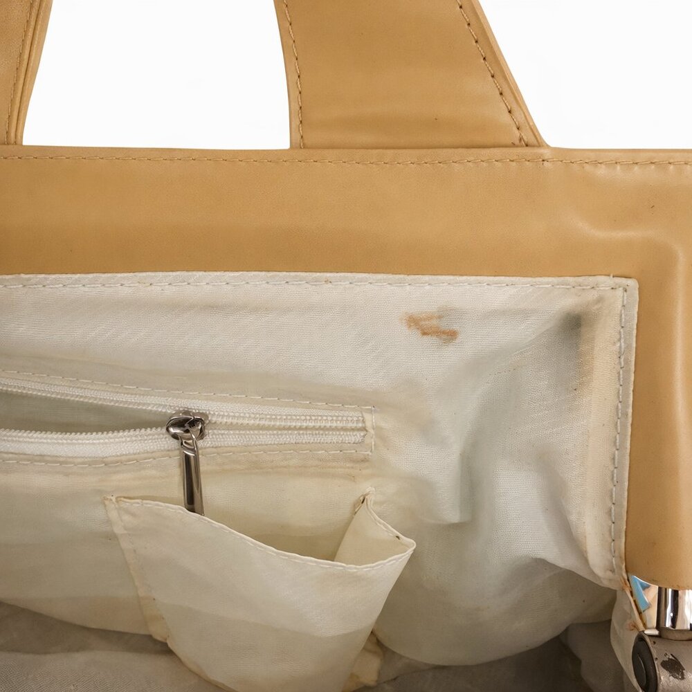 Two-Tone Patent Leather Shoulder Bag Handbag