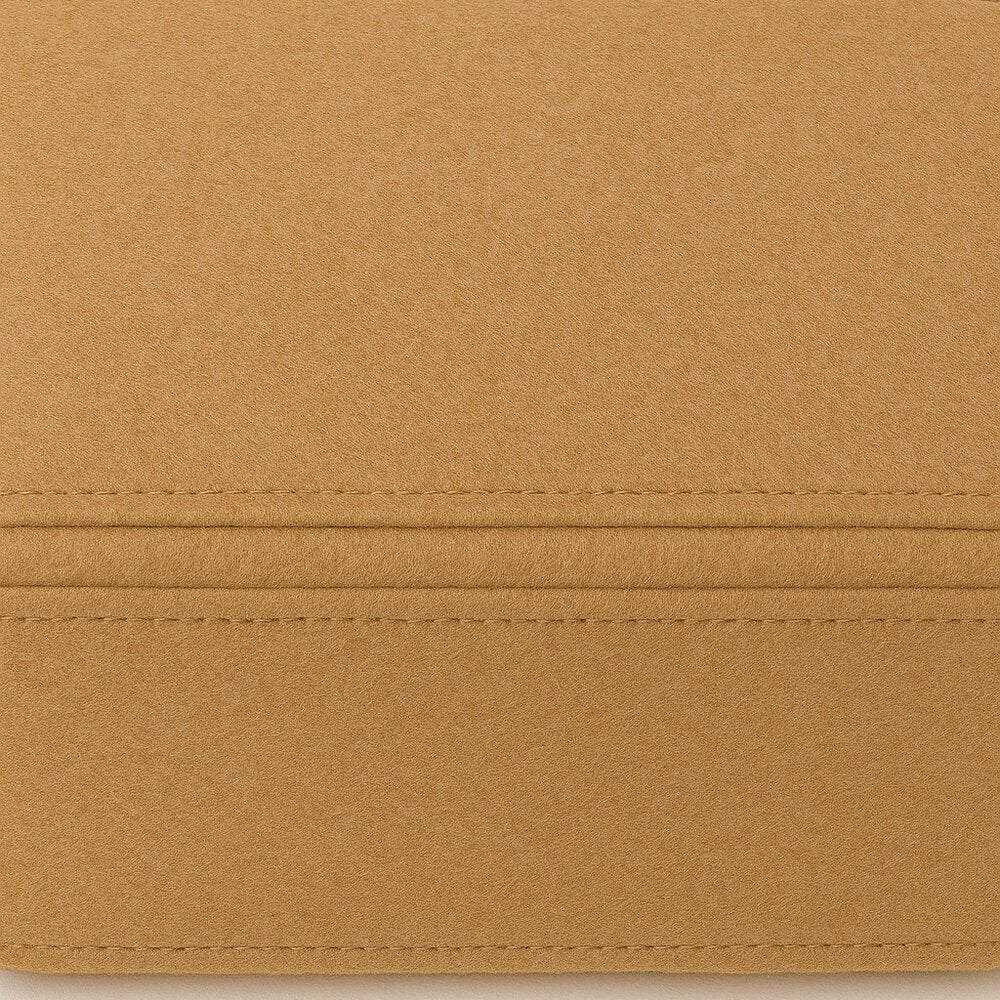 Beige Multi-Pocket Felt Handbag Organizer
