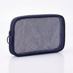 4pcs Travel Transparent Mesh Cosmetic Bag Set