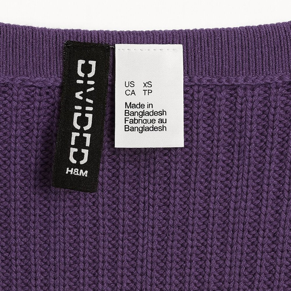 Divided by H&M Purple Knit Sweater – XS – Never Worn