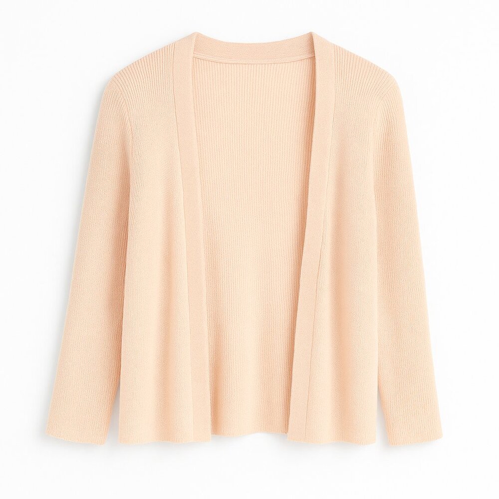 89th & Madison Open-Front Ribbed Cardigan – Size Medium (M)